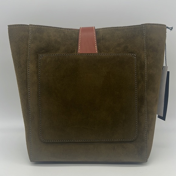 Dooney & Bourke Suede Brynn Olive - Picture 2 of 14